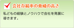 会社存続率の脅威の高さ